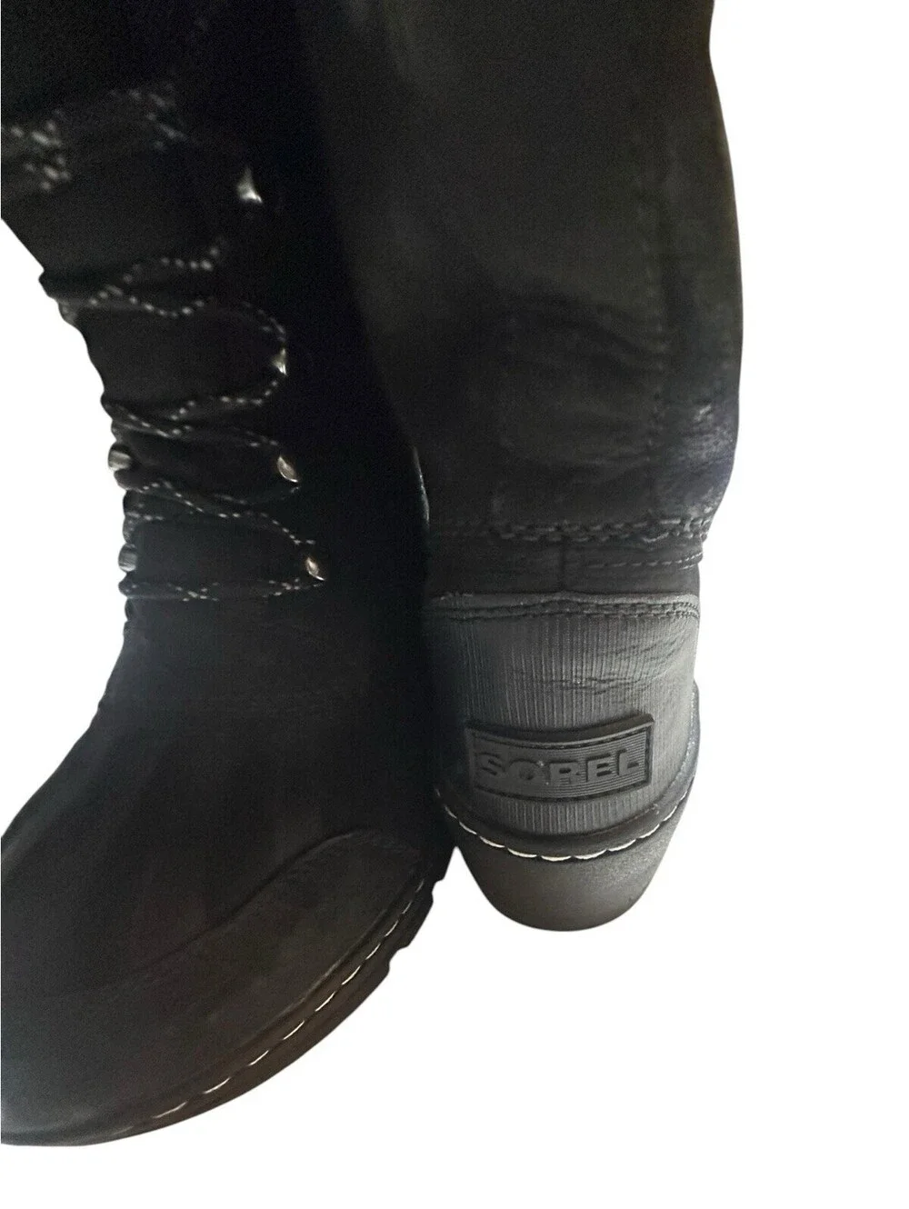 Sorel Women Whistler Tall Boot Black Stone Waterproof NL2984 010 - size 7.5